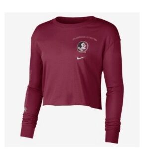 Nike Florida State Seminoles Cropped Long-sleeve Women’s XL